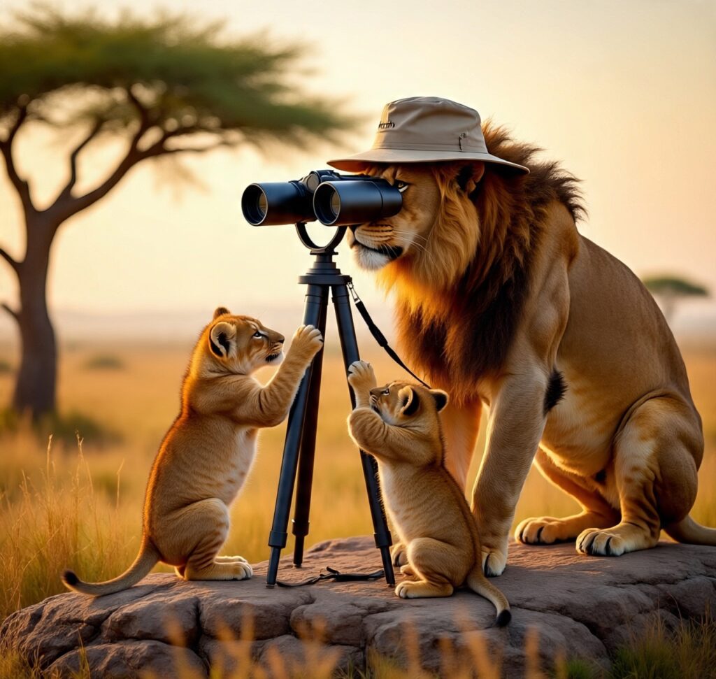 the wild in the eyes of a lion